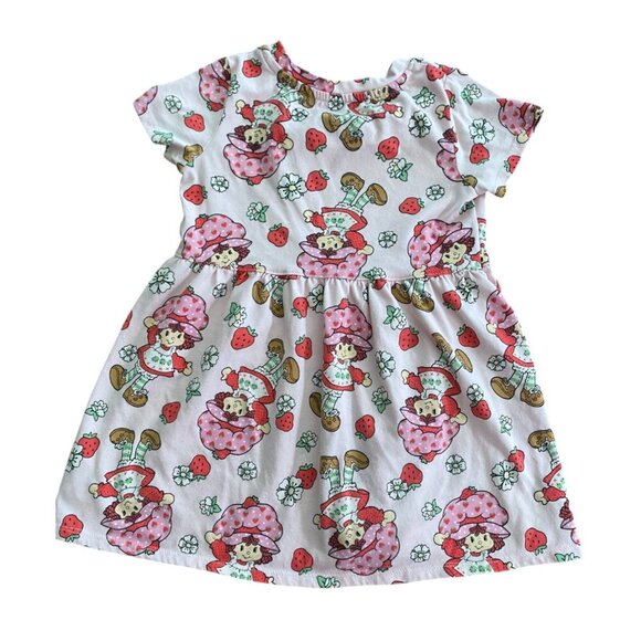 Strawberry Shortcake Toddler Girl Dress 4T Pink Pink - Picture 3 of 4